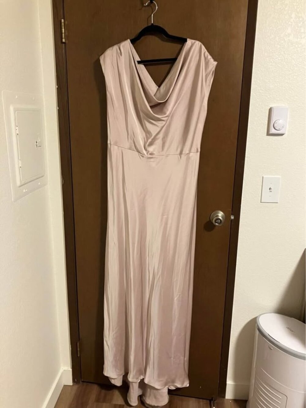 Champagne silk like dress